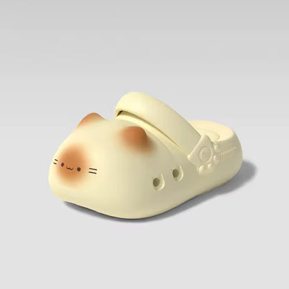 Sandalias con huellitas de gato